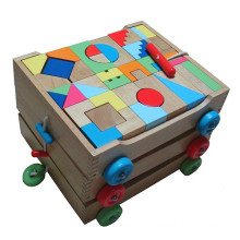 Blocks In 3 in 1 Wooden Cart Building Toy